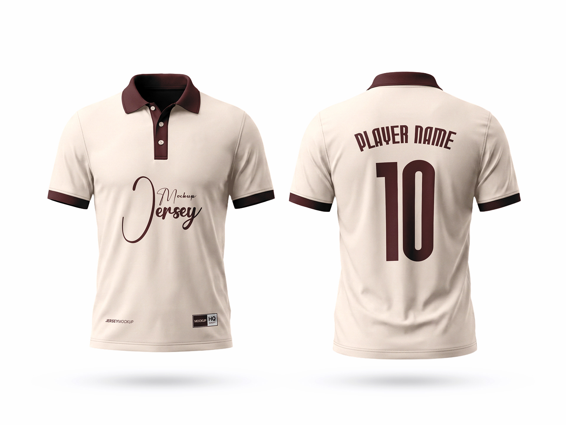 Apparel mockup front view